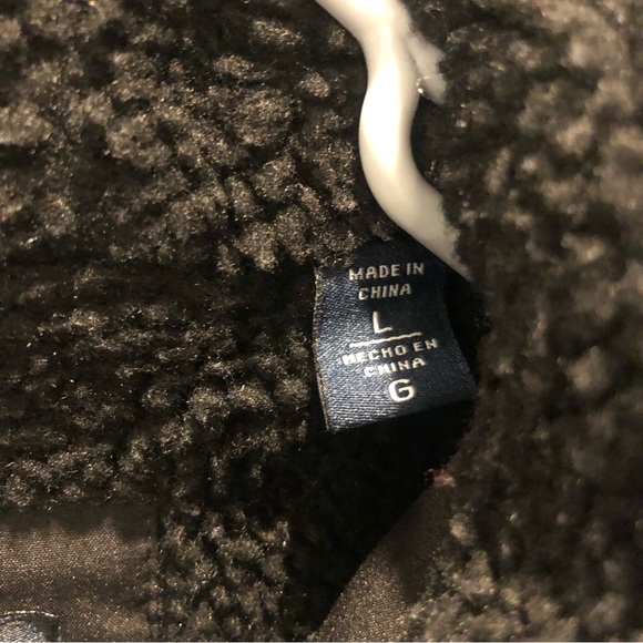Tommy Hilfiger Hooded Black Sherpa Jacket L - Picture 12 of 13